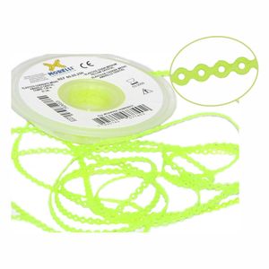 60.05.250 Elástico Corrente Médio Verde Limão Cristal 1,5m - Morelli