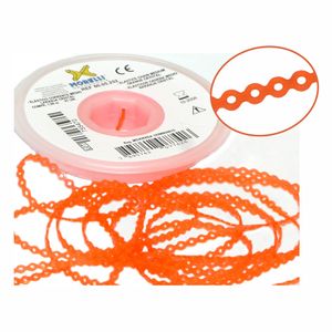60.05.252 Elástico Corrente Médio Laranja Cristal - Morelli