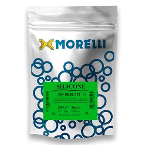 60.08.113 Elástico Ortodôntico Intraoral Silicone Médio 5/16 - Morelli