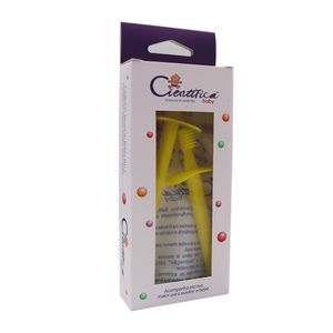 Escova Dental Cientifica Baby Amarela com 2 - Dental Line
