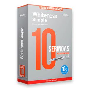 Clareador Whiteness Simple 10% com 10 Seringas - Fgm