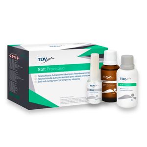 Reembasador Resina Macia Soft Provisório Kit - TDV