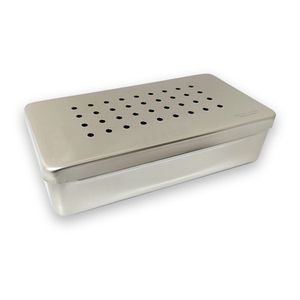 Estojo Inox Perfurado 20x10x3cm - Fami