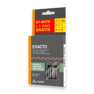 Pino de Fibra de Vidro Exacto Promo Kit Misto com 6 Unidades - Angelus
