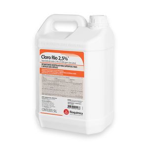 Hipoclorito de Sódio Cloro Rio 2,5% 5L - Rioquímica