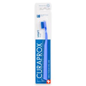 Escova Dental Smart Adulto Cabo Azul Marinho Com Cerdas Azul Marinho - Curaprox