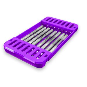 Estojo para Esterilização Perfurado Sterilys Perio Roxo com 2 - Lysanda