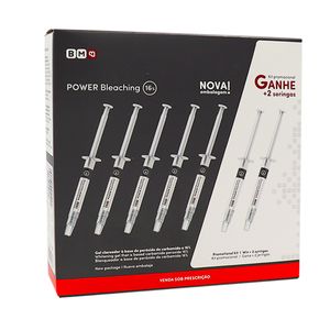 Clareador Power Bleaching 16% Kit com 5 + 2 seringas - Bm4
