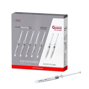 Clareador Power Bleaching 10% Hortelã Kit com 5 + 2 seringas - Bm4