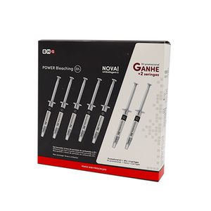 Clareador Power Bleaching 22% Kit com 5 + 2 seringas - Bm4