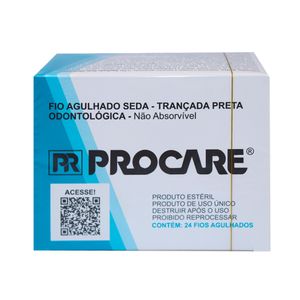 Fio de Sutura Seda 4-0 Agulha 17mm - Procare