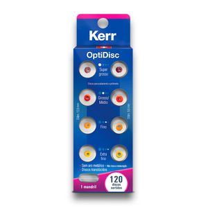 Disco de Lixa Optidisc com 120 + Mandril Sortido - Kerr