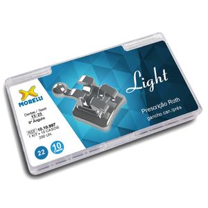 10.10.997 Kit de Bráquetes 10 Casos Prescrição Roth Light 0.22 Gancho Canino - Morelli