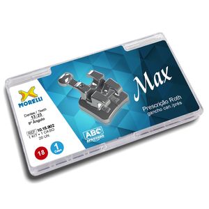 10.15.902 Kit de Bráquetes 01 Caso Prescrição Roth Max 018 Gancho Can./ Pres - Morelli