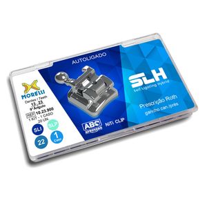 10.23.900 Kit de Bráquetes 01 Caso Prescrição Roth Slh .022 Gancho Canino/Presa - Morelli