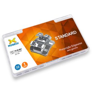 10.30.901 Kit de Bráquetes 01 Caso Prescrição Edgewise Standard 0.22 - Morelli