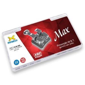 1035935 Kit De Bráquetes 10 Casos Prescrição Mbt Max .022 com Gancho Can Pres - Morelli