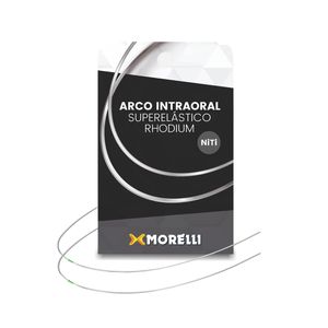 50.72.137 Arco Intraoral Rhodium Superelástico Médio Niti Retangular 0,48 X 0,63mm (.019" X .025") - Morelli