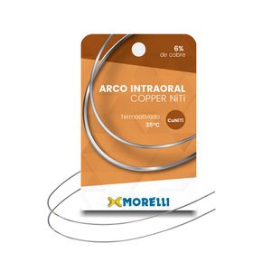 50.72.154 Arco Intraoral Copper Niti 35°C Inferior Retangular 0,48x0,63mm (.019"X.025") - Morelli
