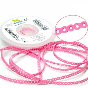 60.05.119 Elástico Corrente Curto Rosa Bebê 1,5m - Morelli