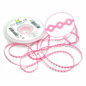 60.05.319 Elástico Corrente Longo Rosa Bebê 1,5m - Morelli