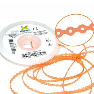 60.05.352 Elástico Corrente Longo Laranja Cristal 1,5m - Morelli