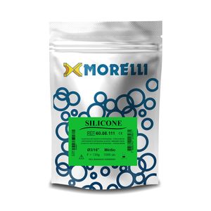 60.08.111 Elástico Ortodôntico Intraoral Silicone Médio 3/16 - Morelli