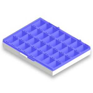 80.02.021 Caixa Para Bandas Ortodônticas Universais Inferior D/E Azul - Morelli