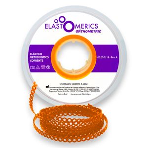Elastômeros Corrente 1,5m Dourado - Orthometric