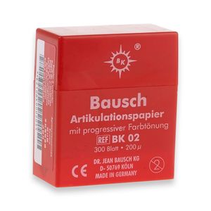 Carbono BK 02 200 Micras Vermelho com 300 Tiras - Bausch