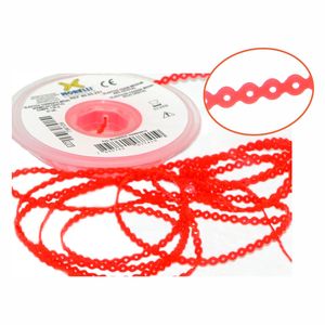 60.05.251 Elástico Corrente Médio Vermelho Cristal - Morelli
