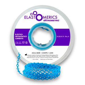 Elastômeros Corrente 1,5m Azul Bebê - Orthometric