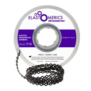 Elastômeros Corrente 1,5m Preto - Orthometric