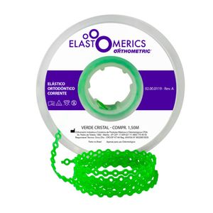 Elastômeros Corrente 1,5m Verde Cristal - Orthometric