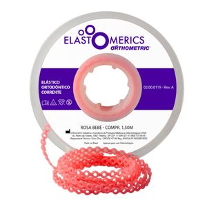 Elastômeros Corrente 1,5m Rosa Bebe - Orthometric