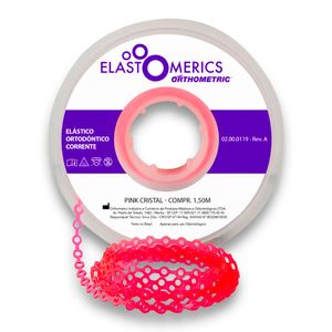 Elastômeros Corrente 1,5m Pink Cristal - Orthometric