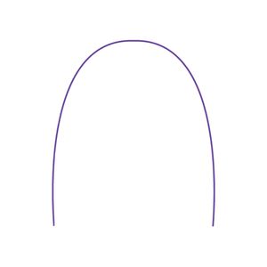 Arco Aço Inox Redondo Superior Roxo - Tecnident