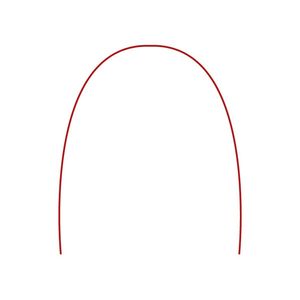Arco Aço Inox Redondo Superior Vermelho - Tecnident