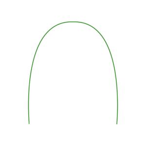 Arco Aço Inox Redondo Superior Verde - Tecnident