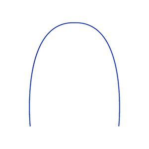 Arco Aço Inox Redondo Inferior .018 Azul - Tecnident