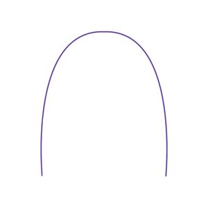 Arco Aço Inox Redondo Inferior .018 Roxo - Tecnident