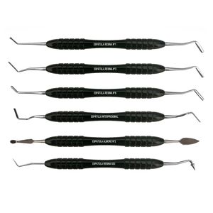 Kit de Espátulas para Resina Almore c/ 6 MIX - Steel Max