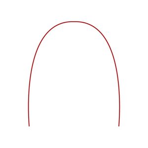 Arco Aço Inox Redondo Inferior .018 Vermelho - Tecnident