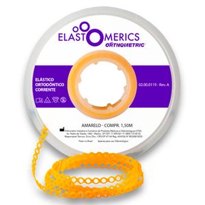 Elastômeros Corrente 1,5m Amarelo - Orthometric