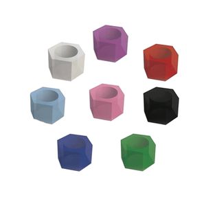 Marcador Instrumento Silicone Sextavado 8 Cores - Mac