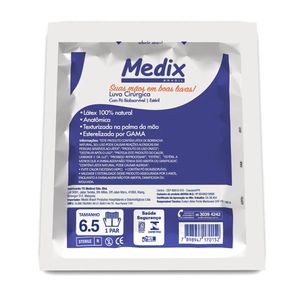 Luva Cirúrgica Estéril Em Látex com Pó - Medix