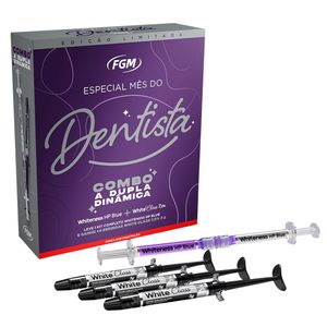 Clareador Whiteness Hp Blue Calcium 35% Kit + White Class 7,5% Promo Mês do Dentista - FGM