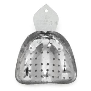 Moldeira Avulsa Adulto Alumínio Perfurada S-4 Dentado - Tecnodent
