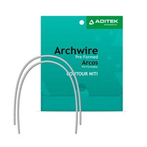 09.08.9000 Sequência de Arcos Contour Niti 35° Easyclip + Passivo 14/18/14X25/16X25/17X25 com 10 - Aditek