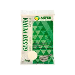 Gesso Pedra Amarelo Tipo III 1Kg - ASFER